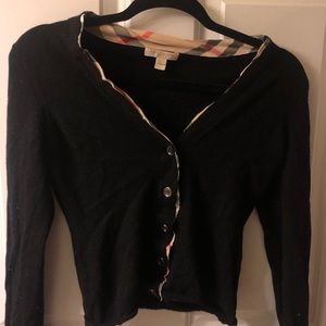 Black Burberry Cardigan